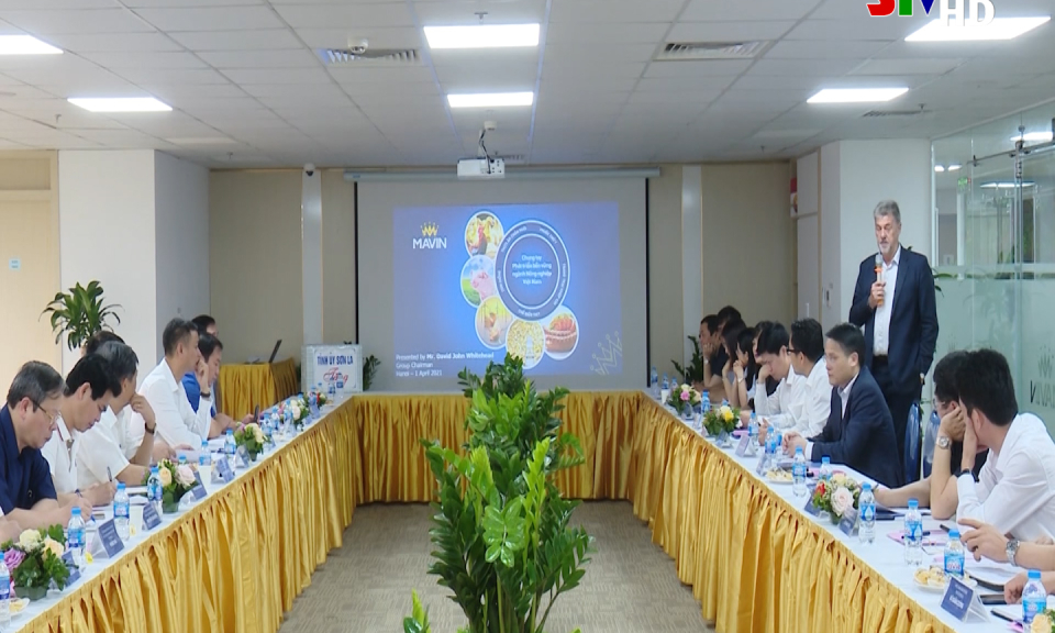 Đoàn công tác tỉnh Sơn La làm việc với Công ty Cổ phần tập đoàn Mavin ...